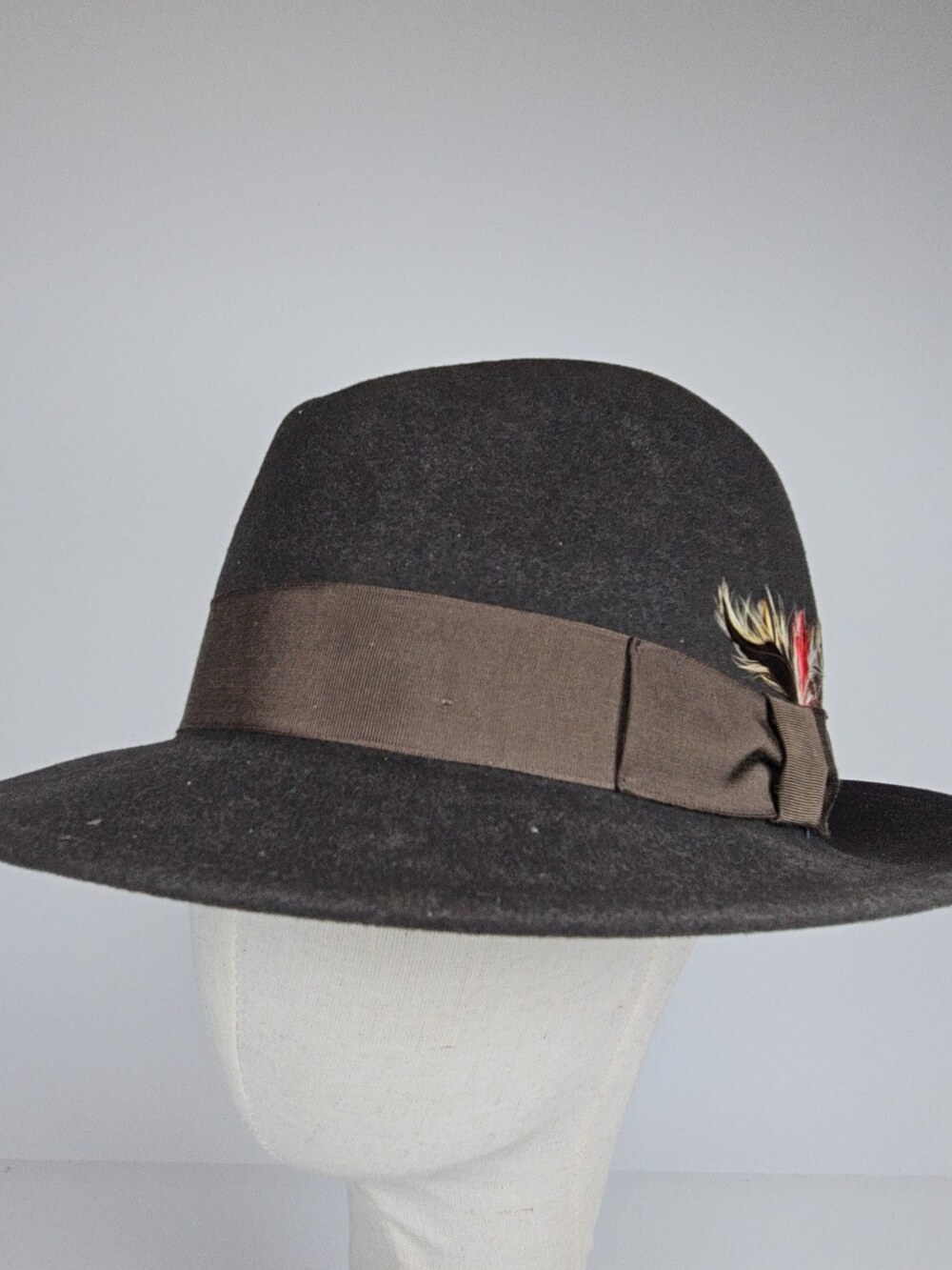 Pendleton Fedora Hat 100% Virgin Wool Charcoal Gray Men's Size Large